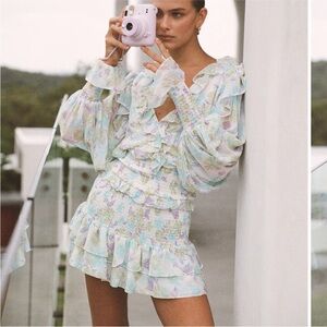Sabo Zaina Floral Mini Dress 4